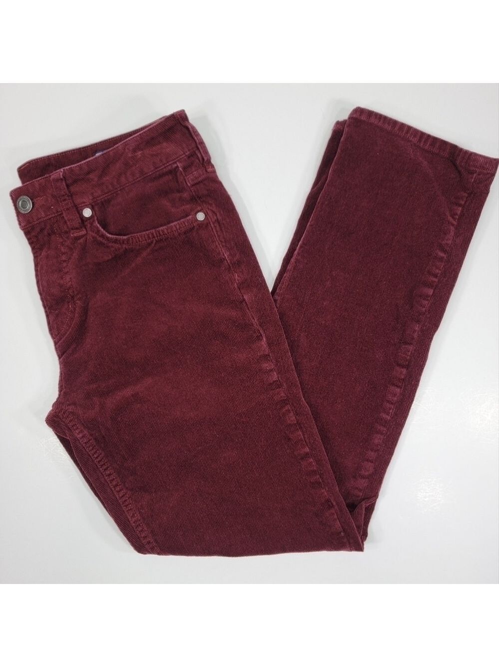 Vineyard Vines Corduroy Pants Men's 30X30 5 Pocket Cords Burgundy Red Stretch